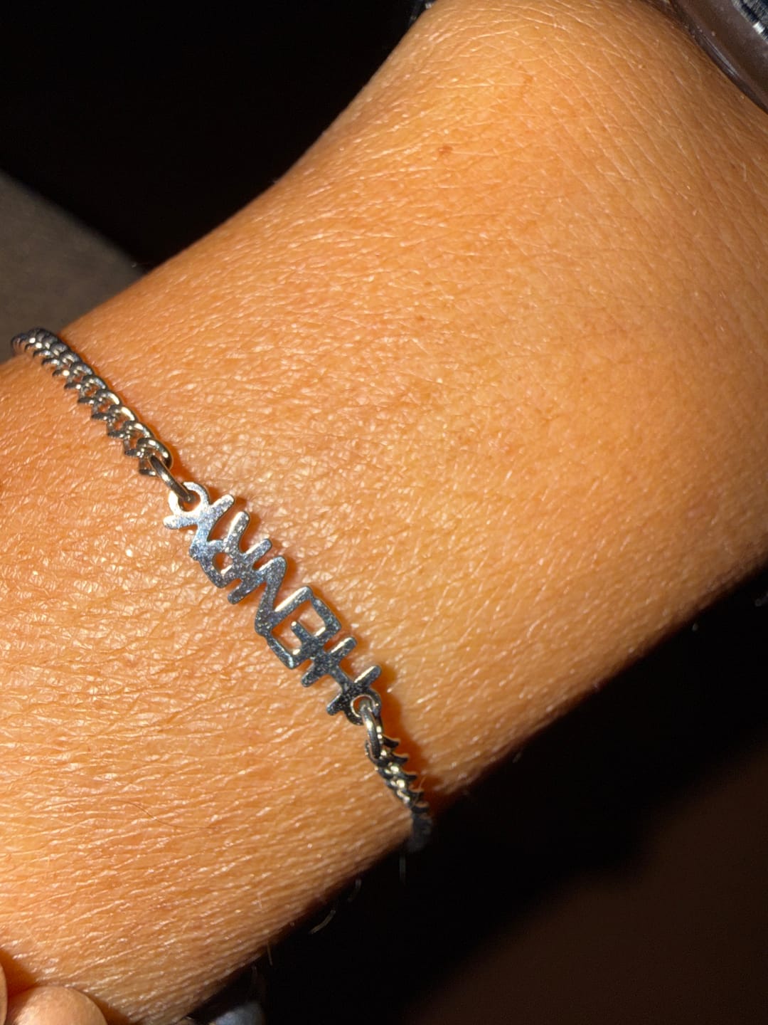 Customer photo review of Bracciale personalizzato con nome