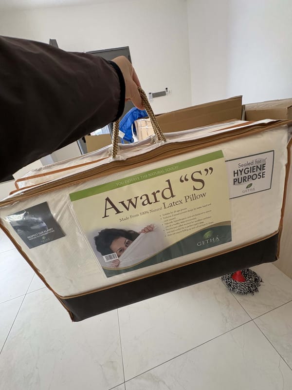 Customer photo review of Getha Award S Latex Pillow