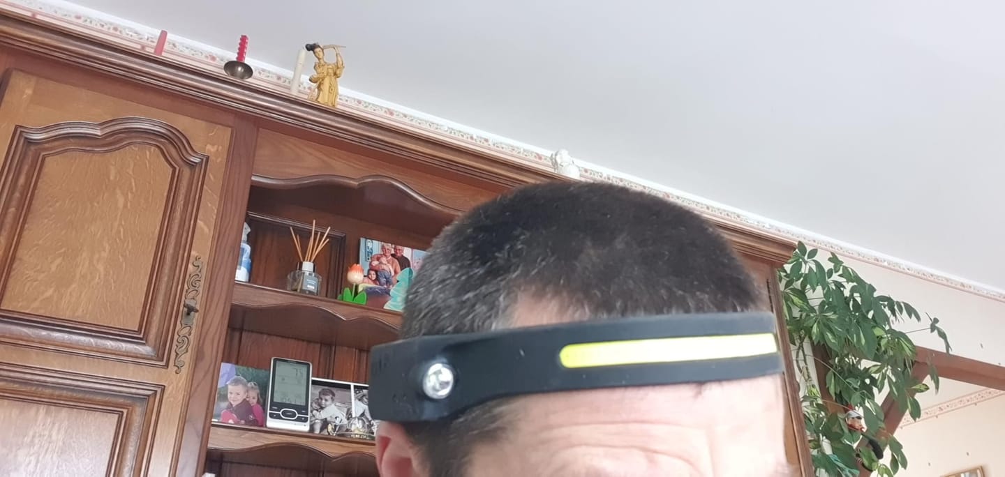 Customer photo review of Adventure Light — Lampe Frontale LED 230°