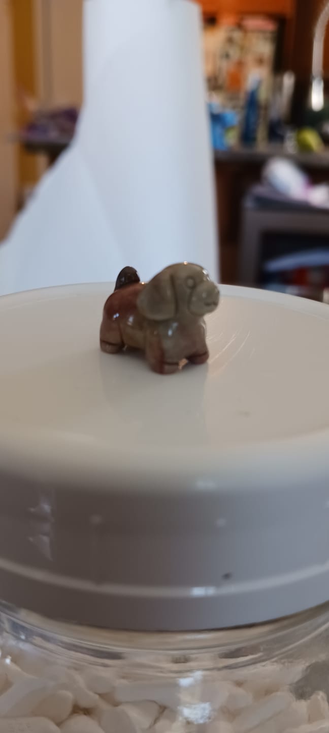 Customer photo review of Natural Crystal Alashan Agate Pug