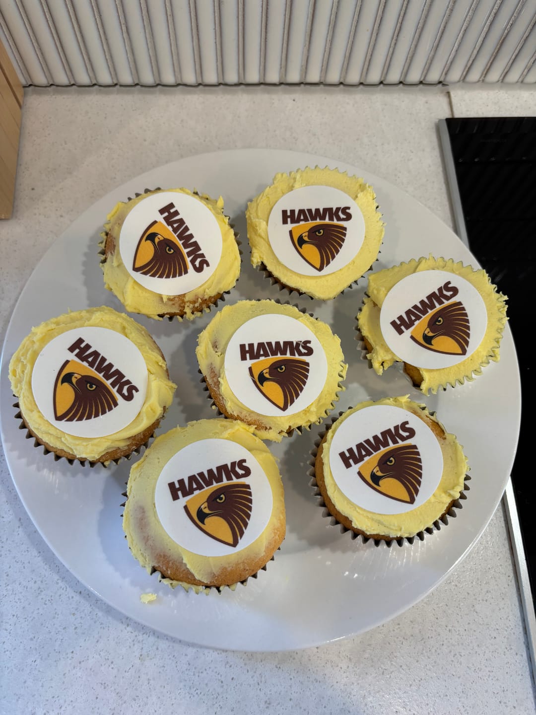 Customer photo review of Hawthorn Hawks AFL Club - Edible Icing Images
