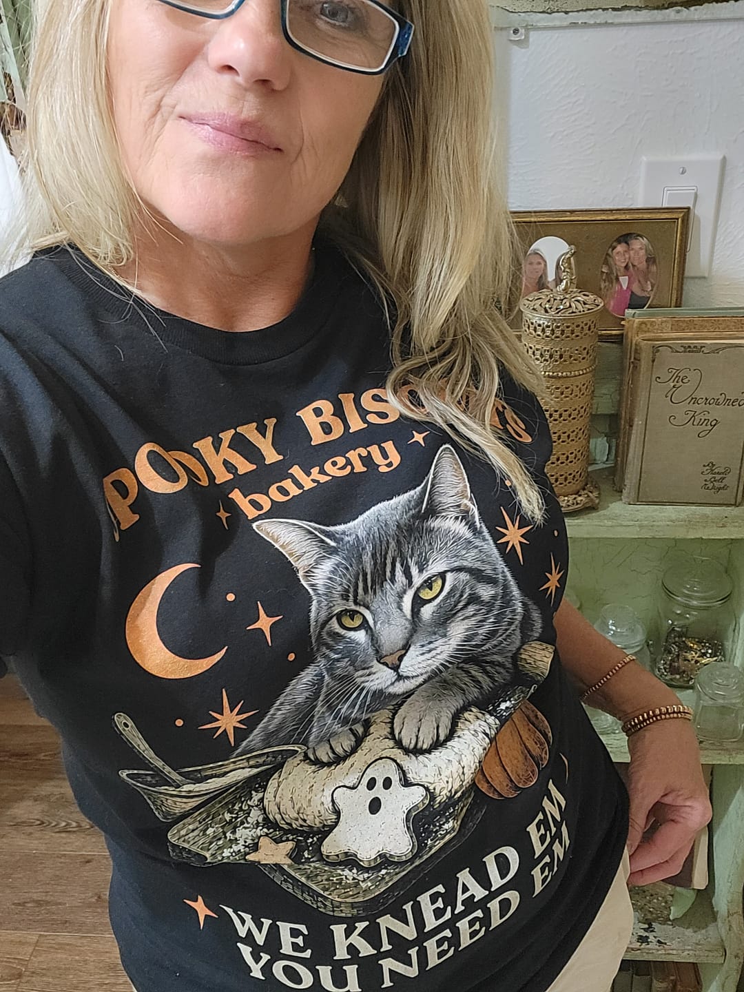 Customer photo review of Spooky Halloween Custom Pet T-shirt