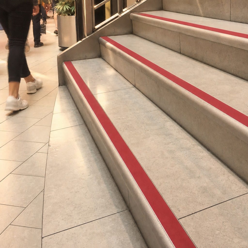 Customer photo review of Bullnose Stair Nosing 70mm Tread Aluminium 3.22m Single Channel