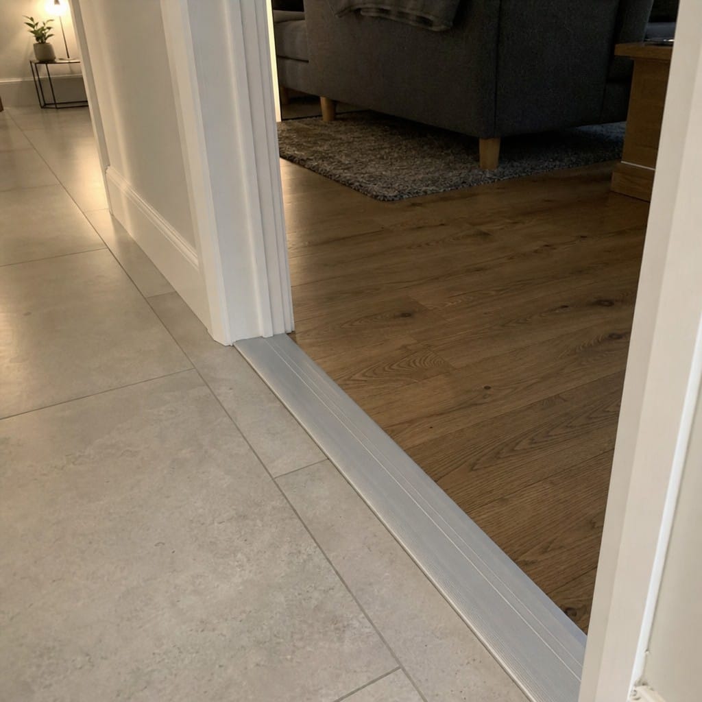 Customer photo review of Aluminium Door Threshold 25mm Anodised Self Adhesive