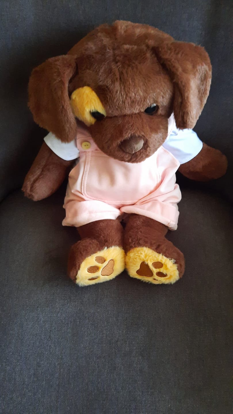 Customer photo review of Troostmaatje Kledingset Roze - Broek & T-shirt