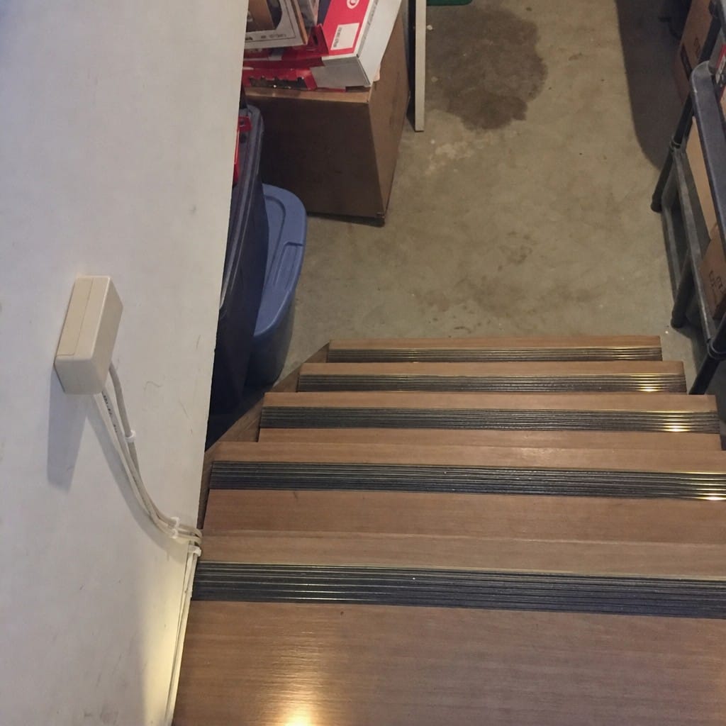 Customer photo review of Two Port LED Connector Block for Stair Nosing Lighting