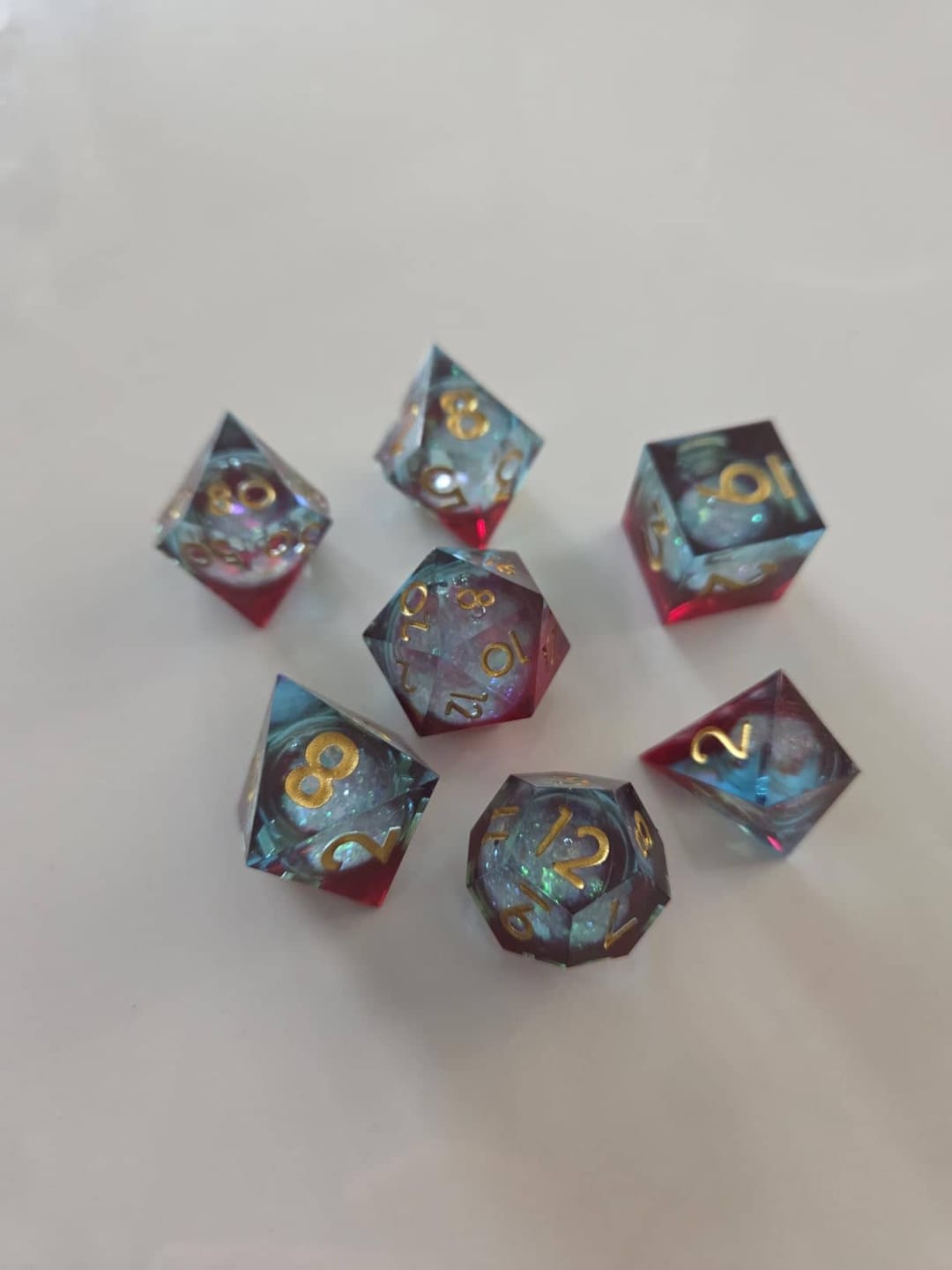 Customer photo review of Liquid Galaxy Dice Set