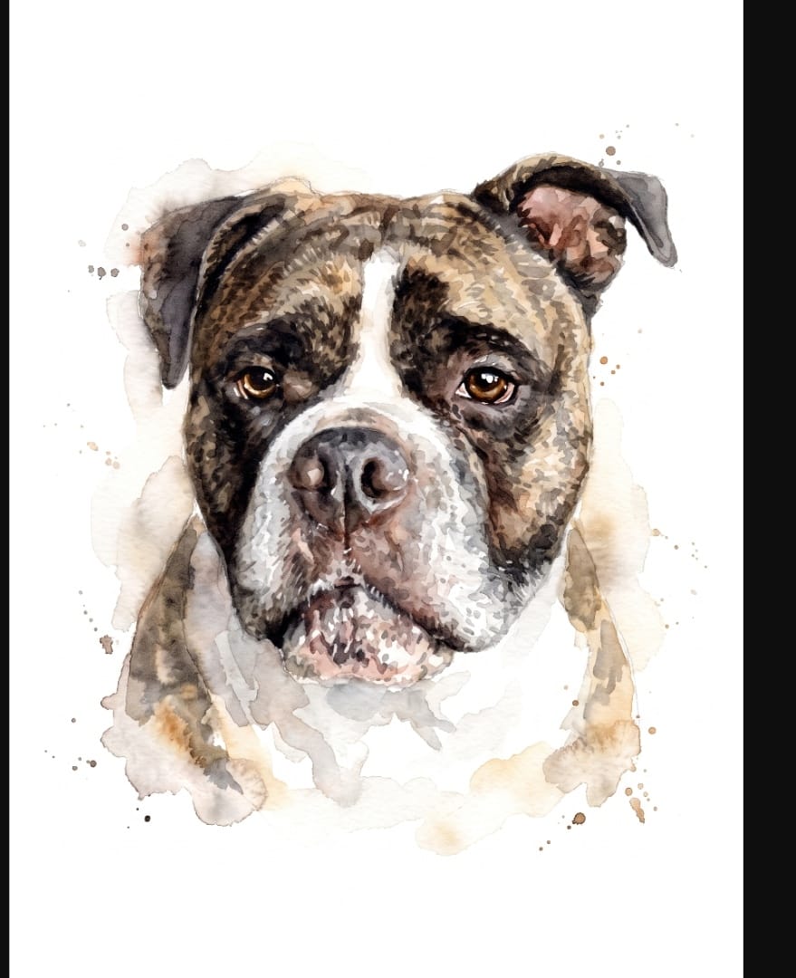 Customer photo review of Tierportrait als Aquarell-Kunstwerk