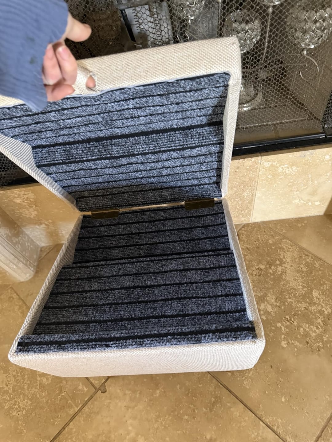 Customer photo review of 2-in-1 Foldable Dog Stairs Ramp for Bed and Couch