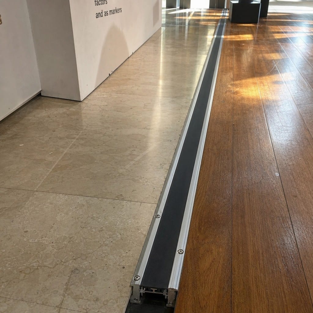 Customer photo review of Structural Aluminium Floor Joint 50mm Industrial Movement Expansion