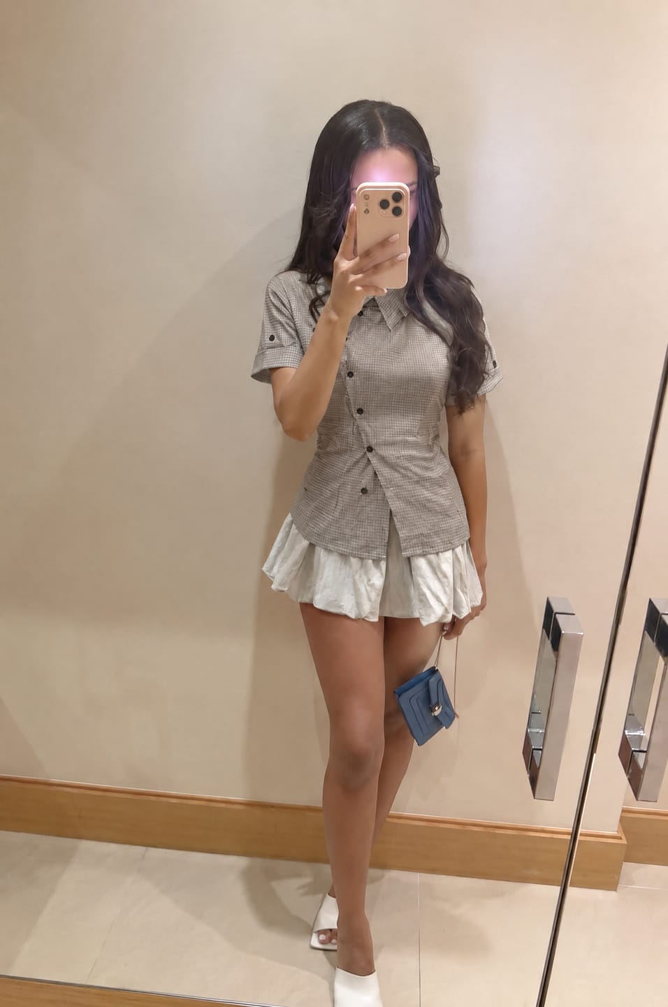Customer photo review of Cosette Lace Trim Babydoll Tee