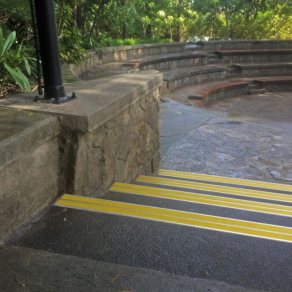 Customer photo review of Double Channel Stair Nosing 90x32mm Aluminium, 1m & 2m