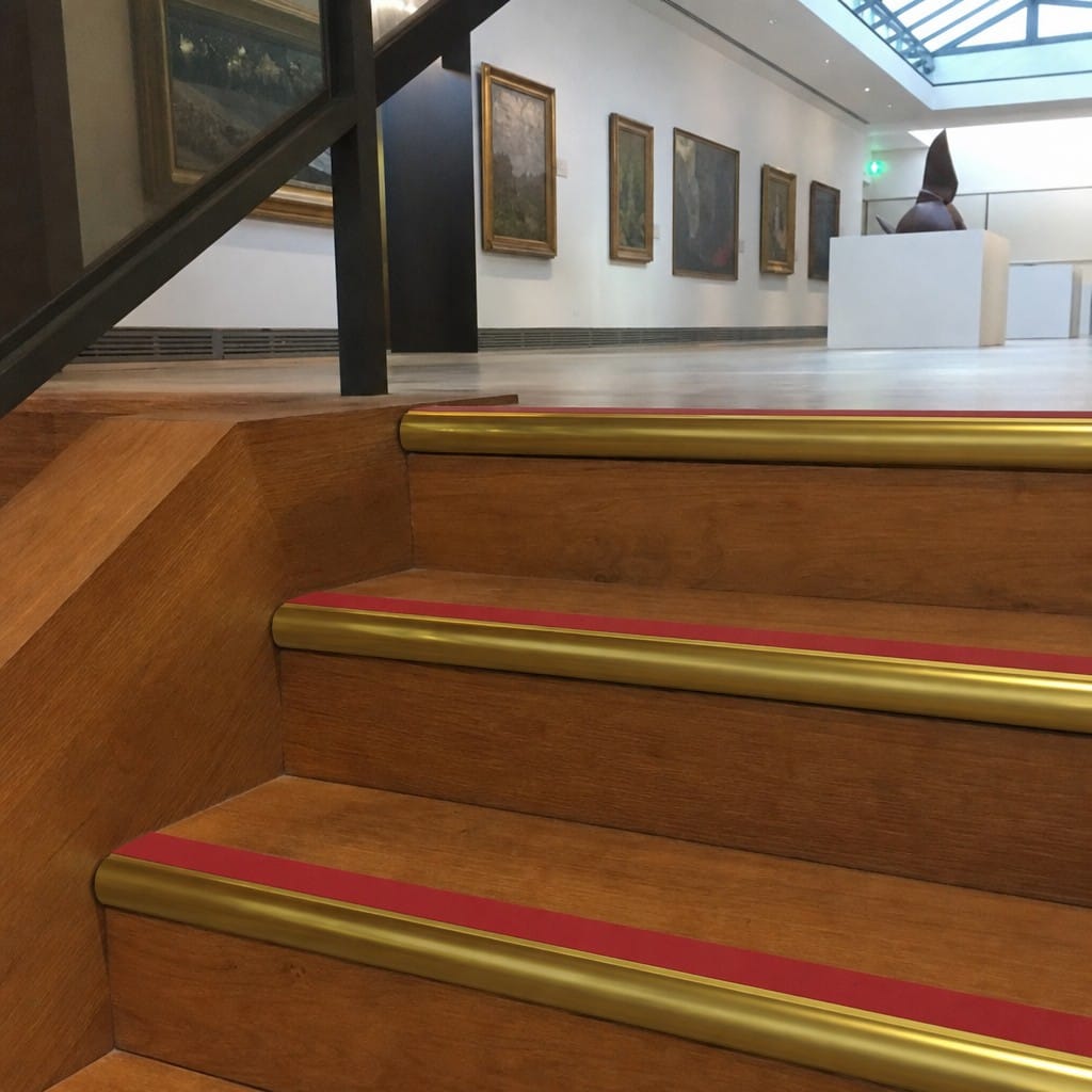 Customer photo review of Aluminium Bullnose Stair Nosing 3.22m Single Insert 39mm Riser