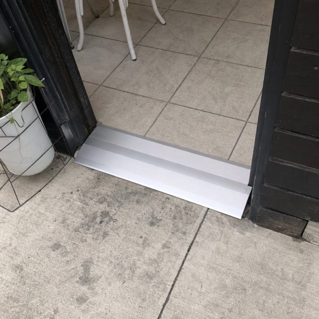 Customer photo review of Aluminium Floor Ramp 10mm 12mm Anodised Vehicle Access Transition