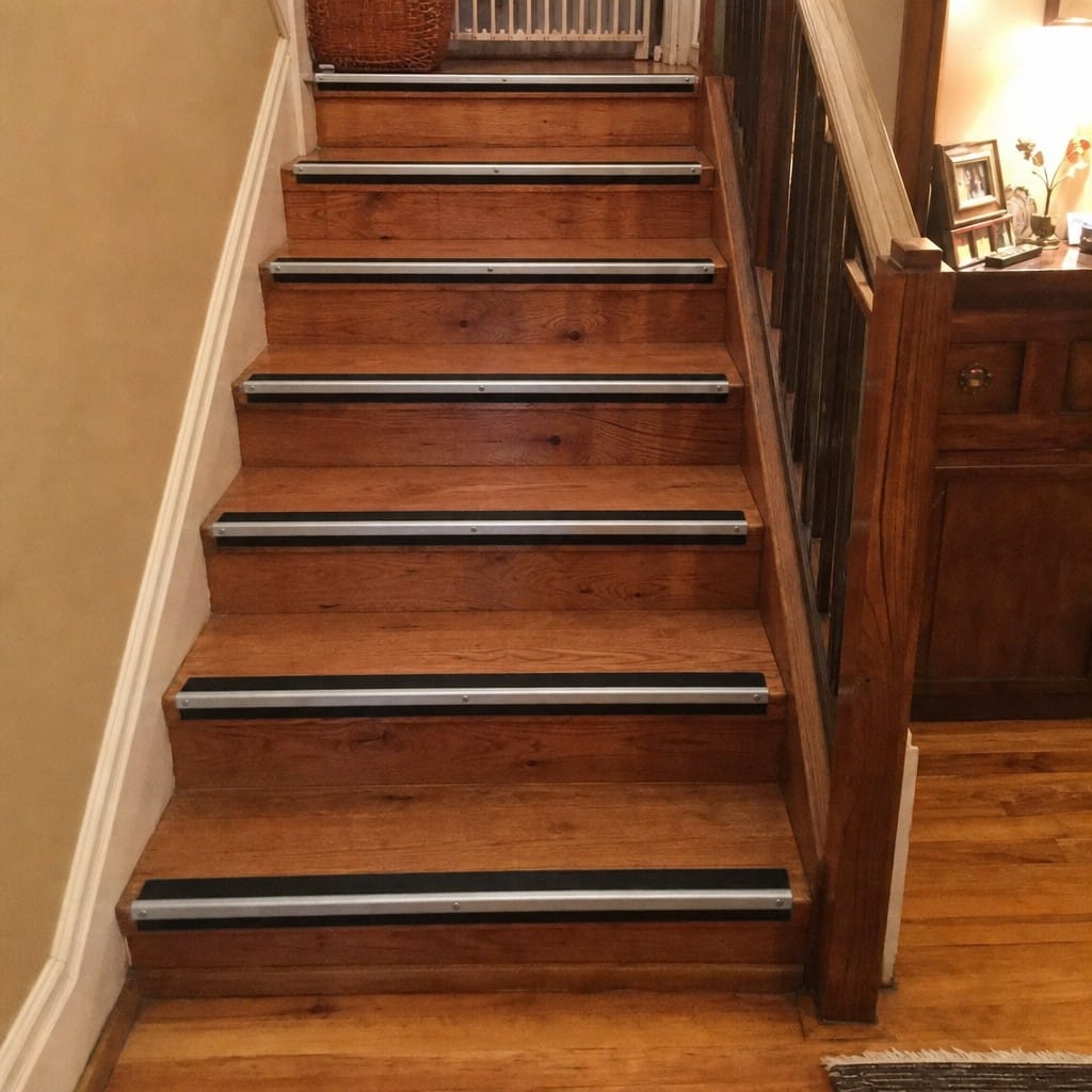 Customer photo review of Anti-Slip Aluminium Stair Nosing | Ramp Profile | 8 Colours, 8 Lengths