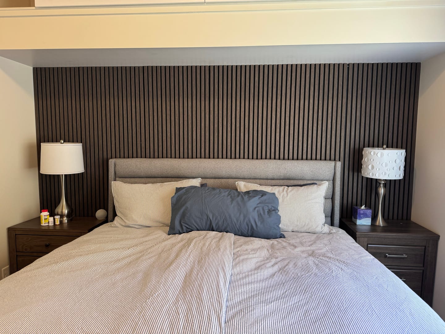 Customer photo review of Toasted Walnut Acoustic Slat Panels 94.5"or 120"