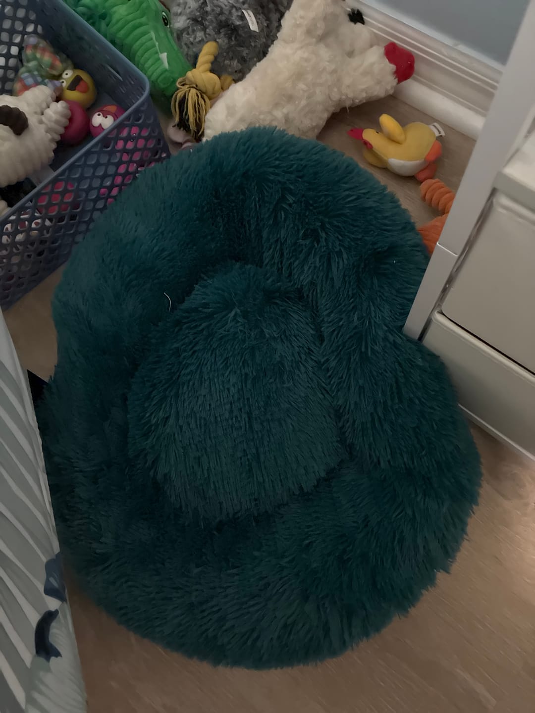 Customer photo review of The Original Fluffy Bean® Pet Bed
