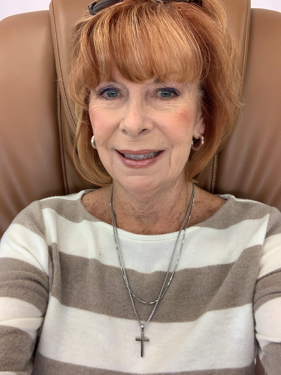 Customer photo review of Classic Cross Necklace Duo
