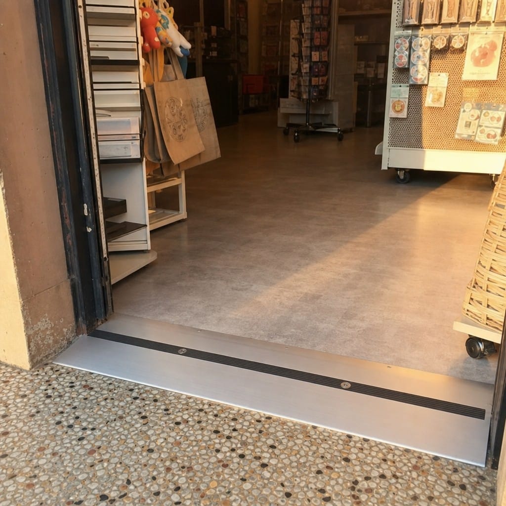 Customer photo review of Floor Transition Ramp Aluminium 0.9m 2.8m Matt Silver Anodised