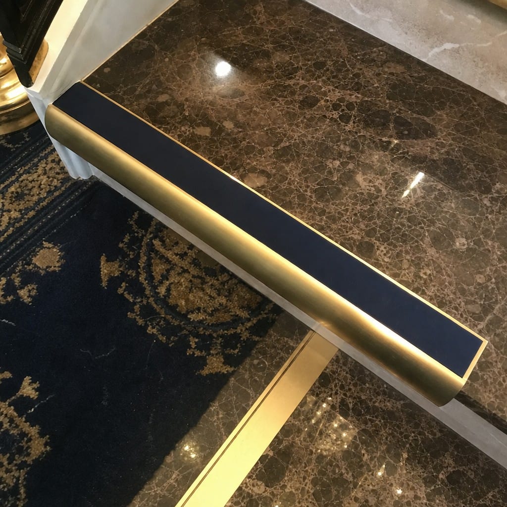Customer photo review of Aluminium Stair Nosing 2.44m Single Channel 37mm Bullnose