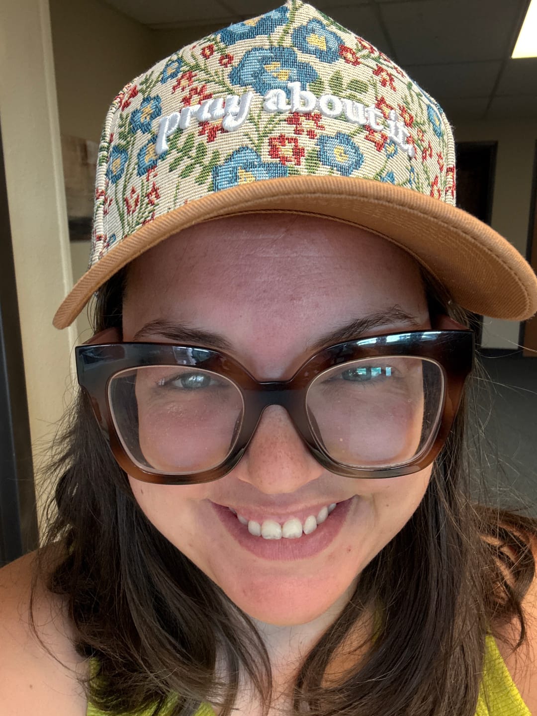 Customer photo review of Hat: Pray about it