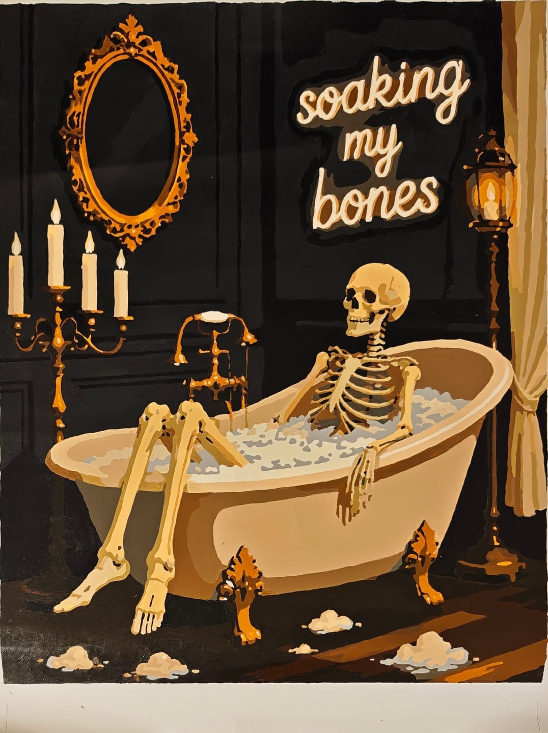 Customer photo review of Soaking My Bones | Paint by Number