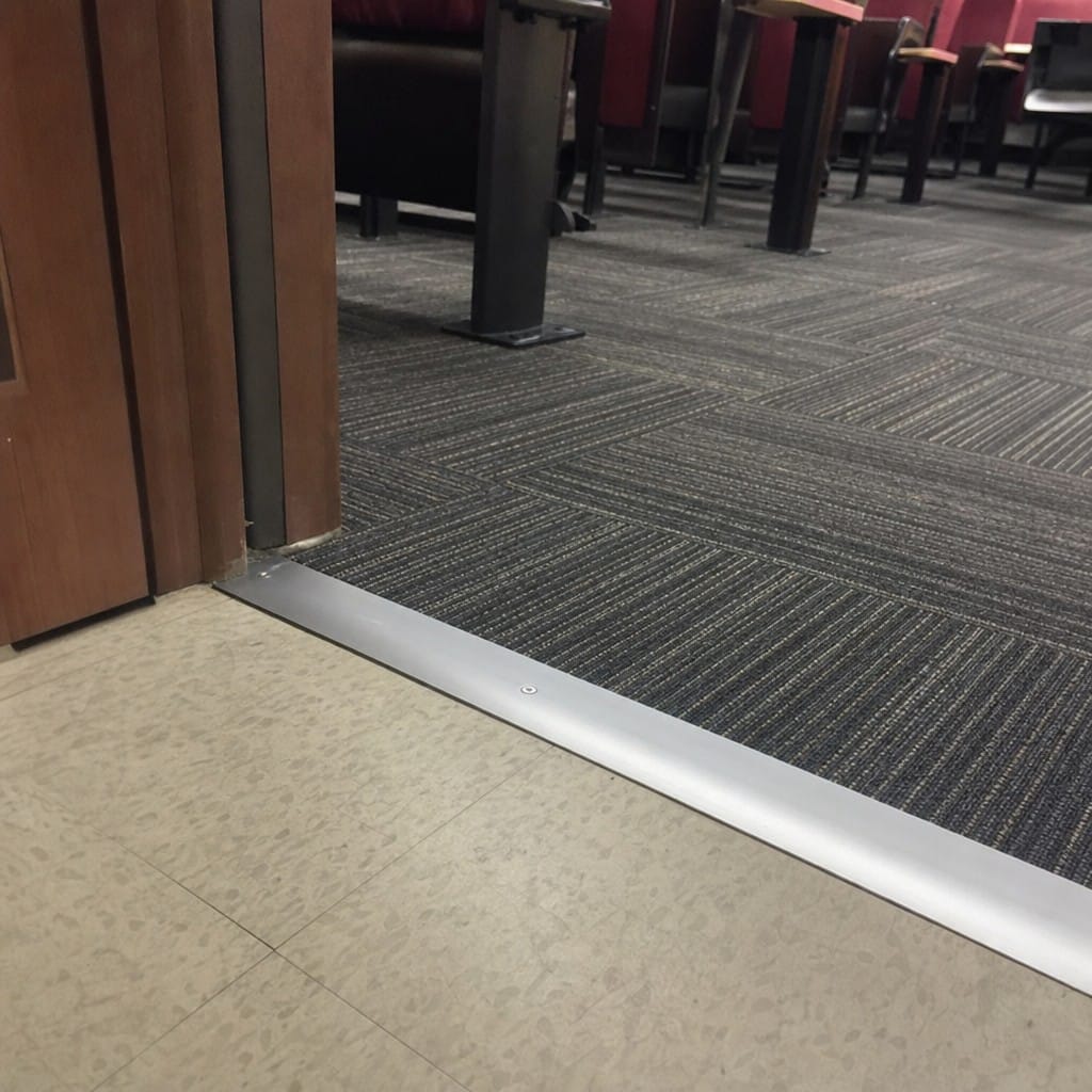 Customer photo review of 49mm Wide Aluminium Door Threshold Strip | Wide Floor Transition Bar