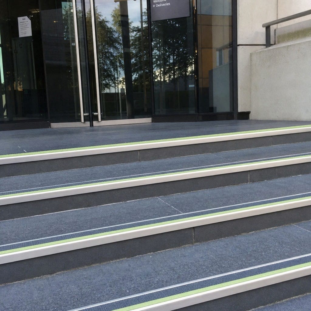 Customer photo review of Screw Fit Aluminium Anti Slip Stair Nosing 60mm x 32mm for Indoor & Outdoor Steps