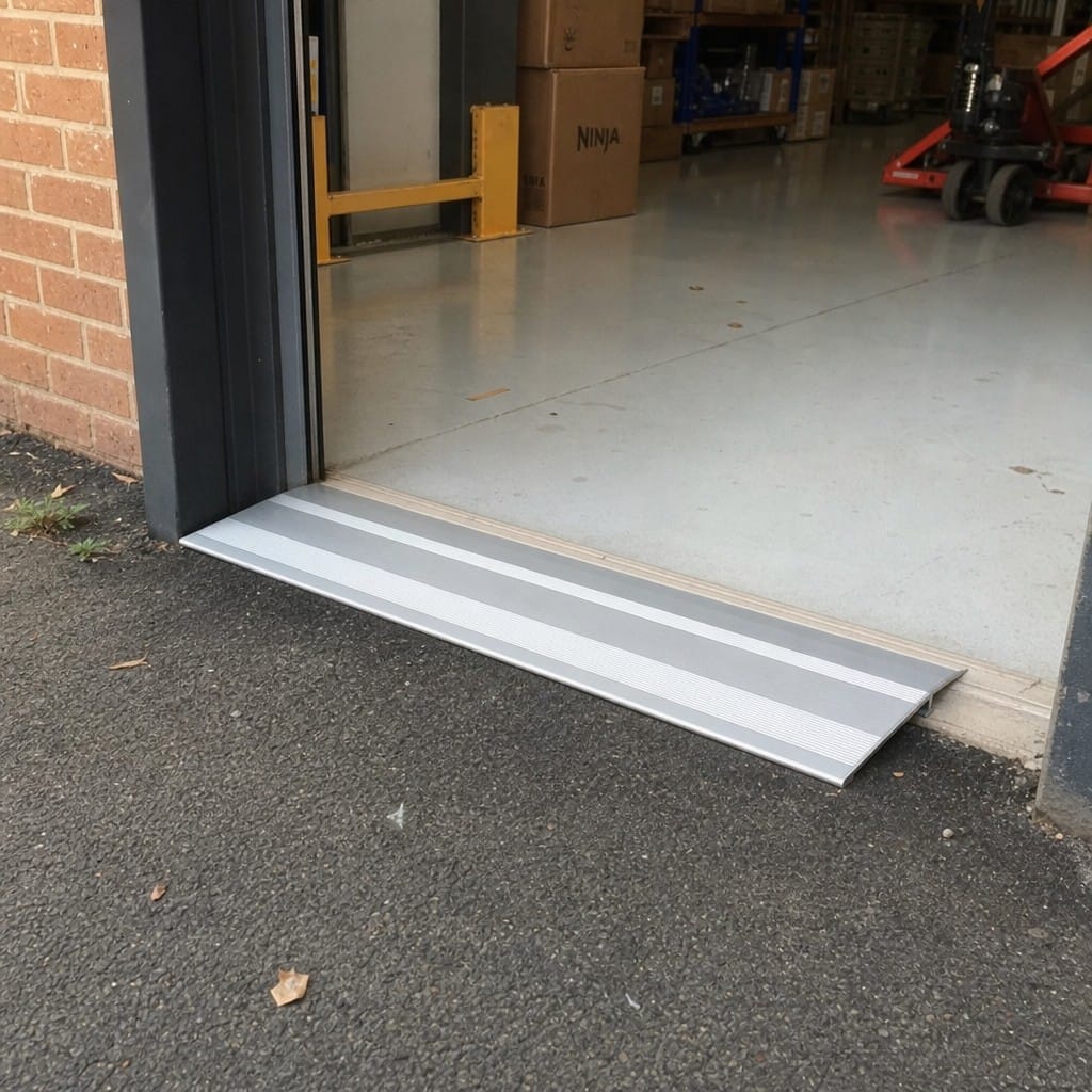 Customer photo review of Aluminium Floor Ramp 10mm 12mm Anodised Vehicle Access Transition