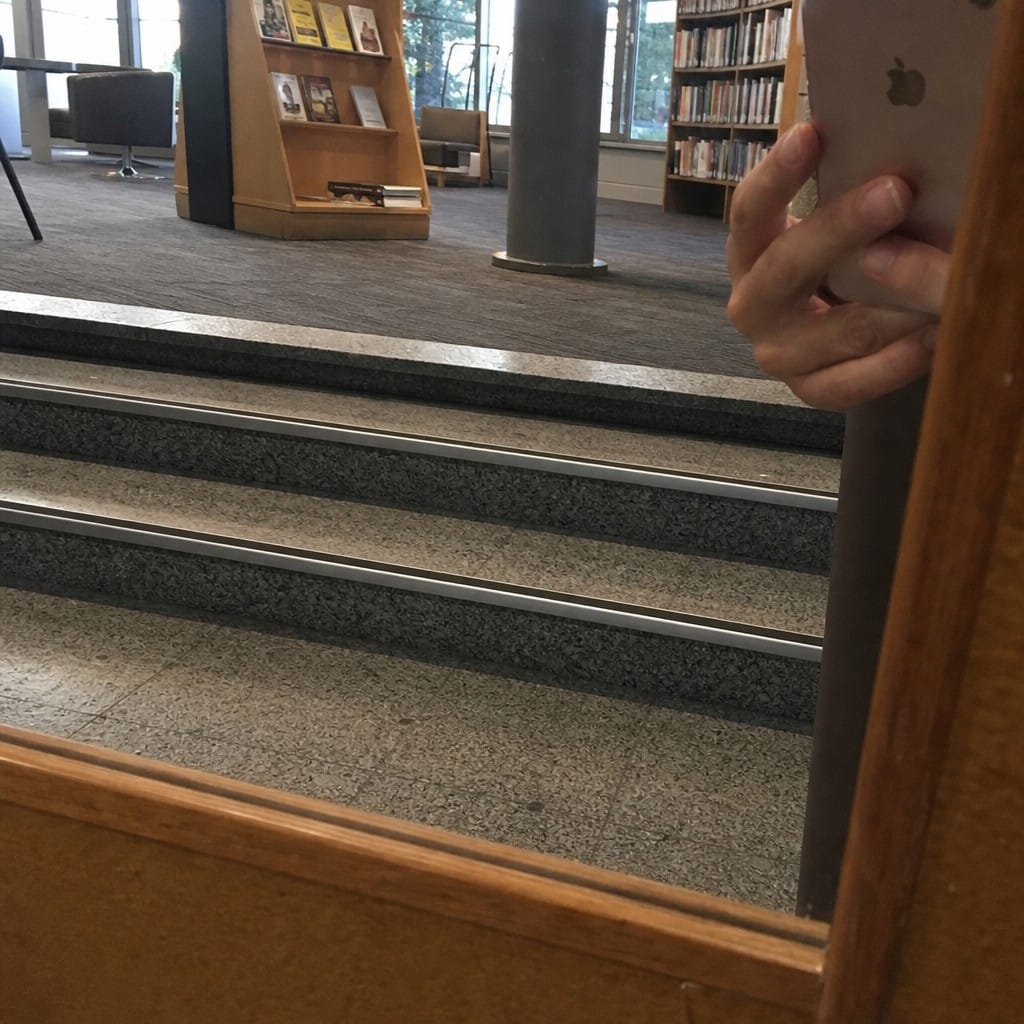 Customer photo review of Aluminium Stair Nosing 67mm x 55mm, PVC Insert, Slimline 67 x 55mm for Carpet & Laminate Floors