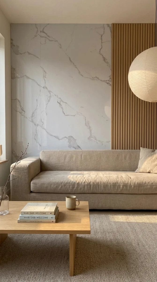 Customer photo review of Panneau PVC - Effet Marbre Blanc - 250 x 120 cm – 100% Imperméable - 15 ans Garantie