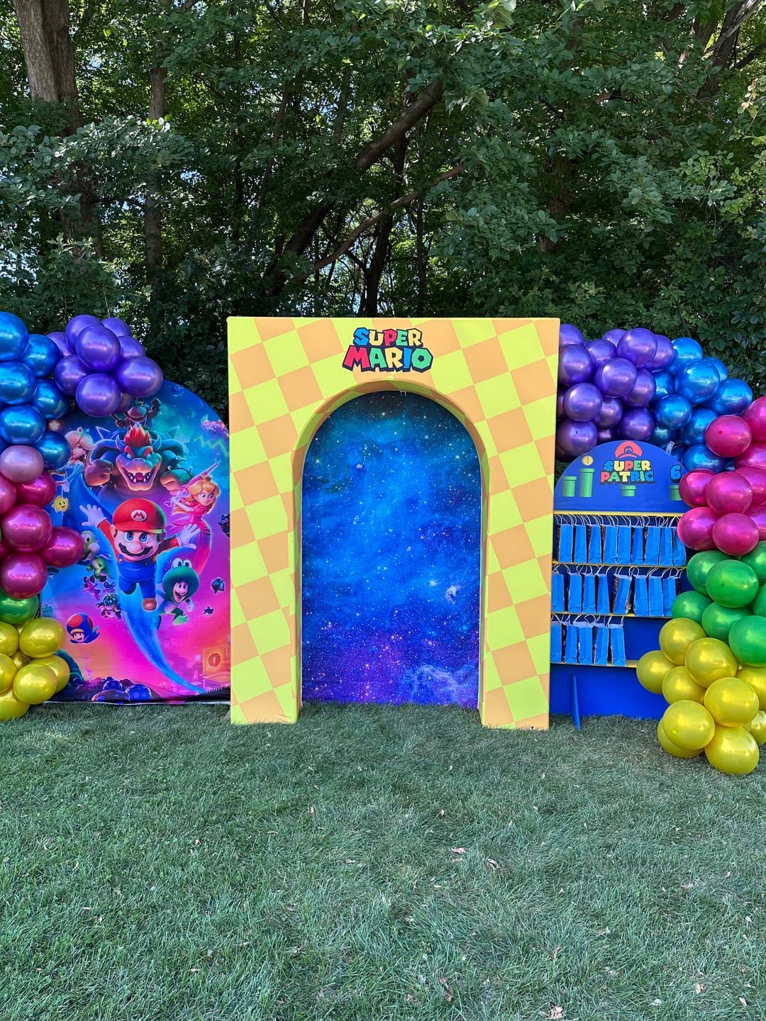 Customer photo review of Aluminum Alloy Tube 3D Open Door Welcome Arch Backdrop Wall Stand For Birthday Wedding Party Decoration