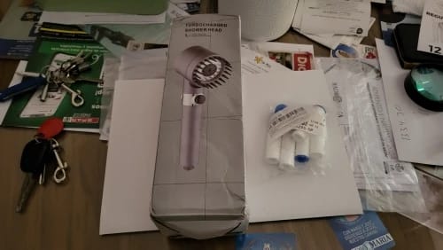 Customer photo review of Doccino Filtrante ZEROTRACCE: Meno Tracce e Più Pulizia nella Tua Doccia