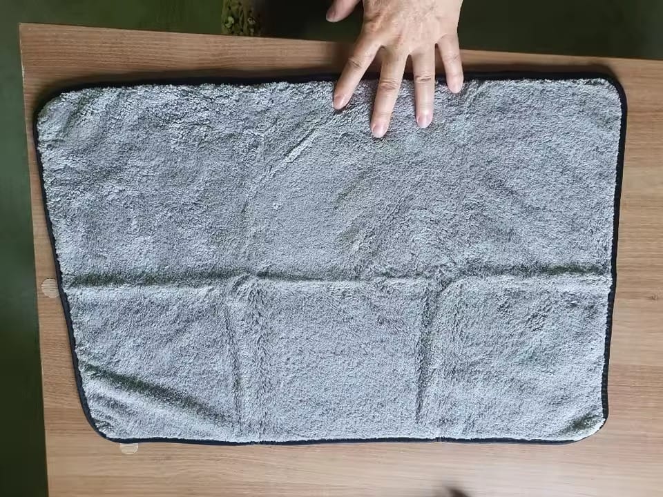 Customer photo review of OneDry™ XL One-Pass Drying Towel — Ultra-Plush Microfiber