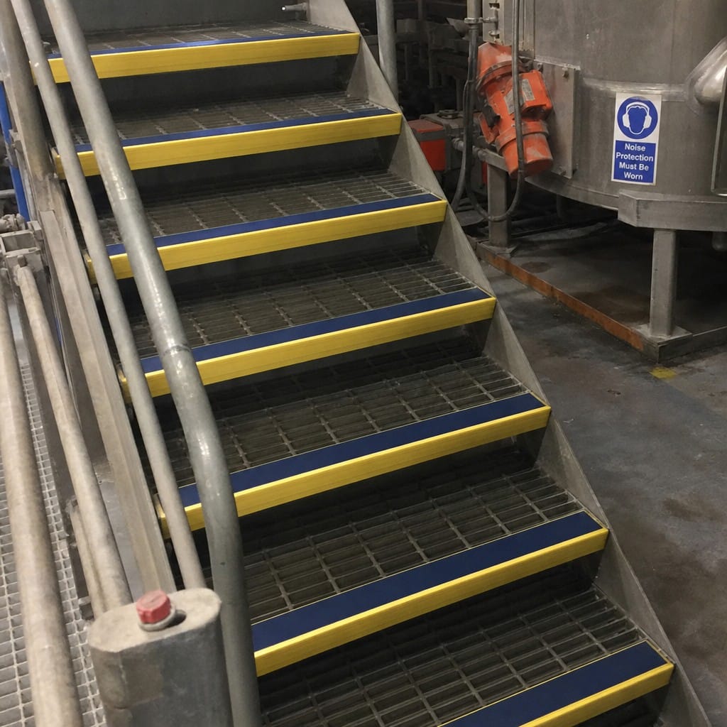 Customer photo review of Aluminium Stair Nosing 3.22m 70mm Tread Custom Finishes
