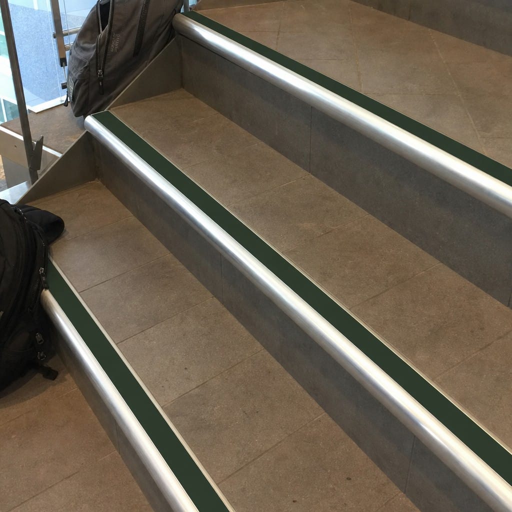 Customer photo review of Aluminium Bullnose Stair Nosing 2.44m Anti Slip 39mm