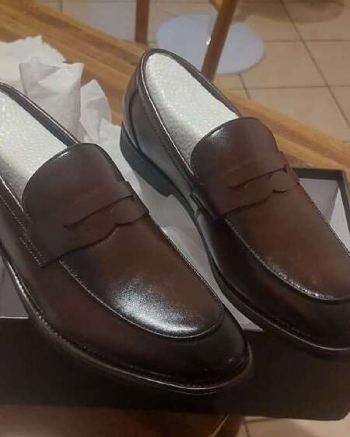 Customer photo review of Men's Dress Penny Loafers