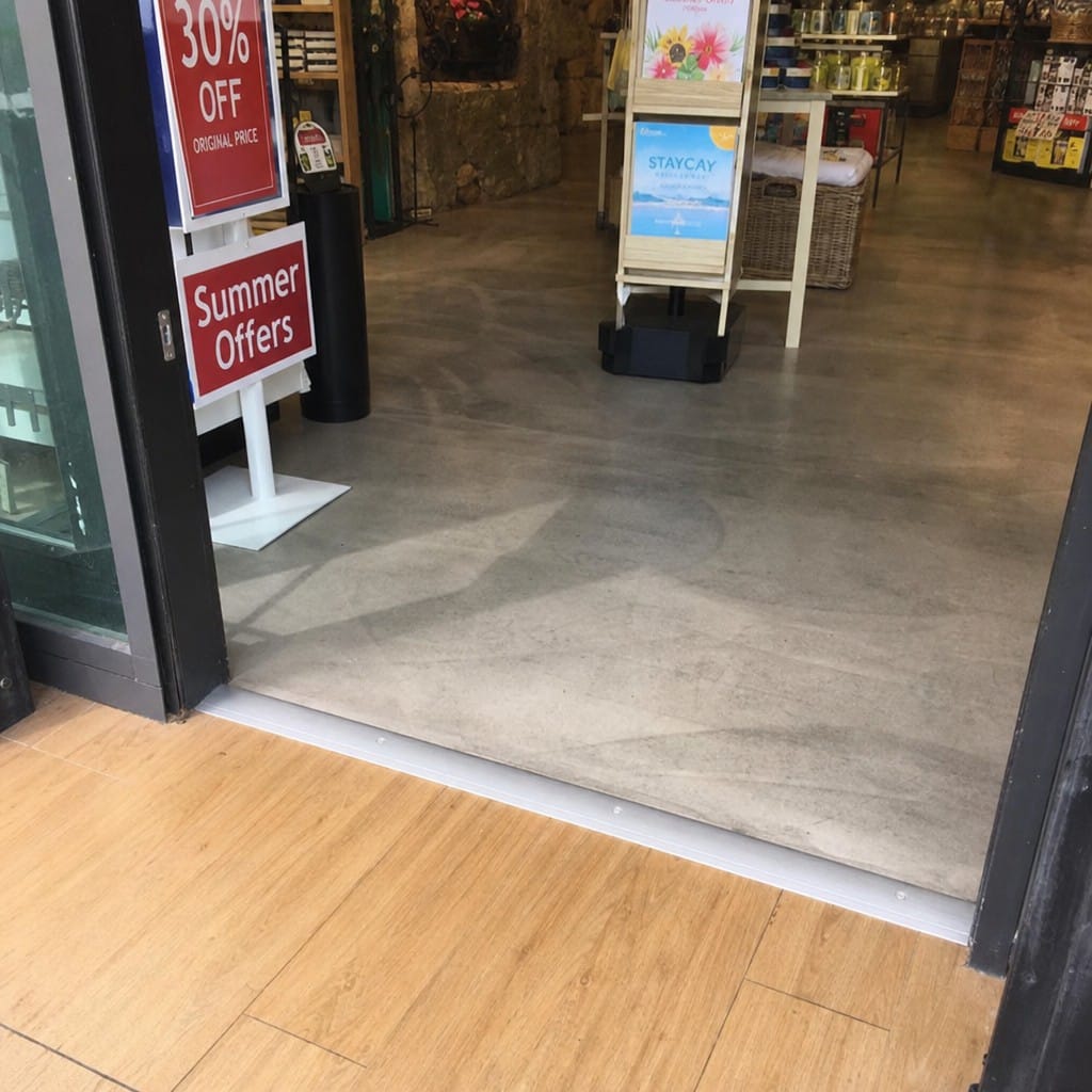 Customer photo review of 49mm Wide Aluminium Door Threshold Strip | Wide Floor Transition Bar