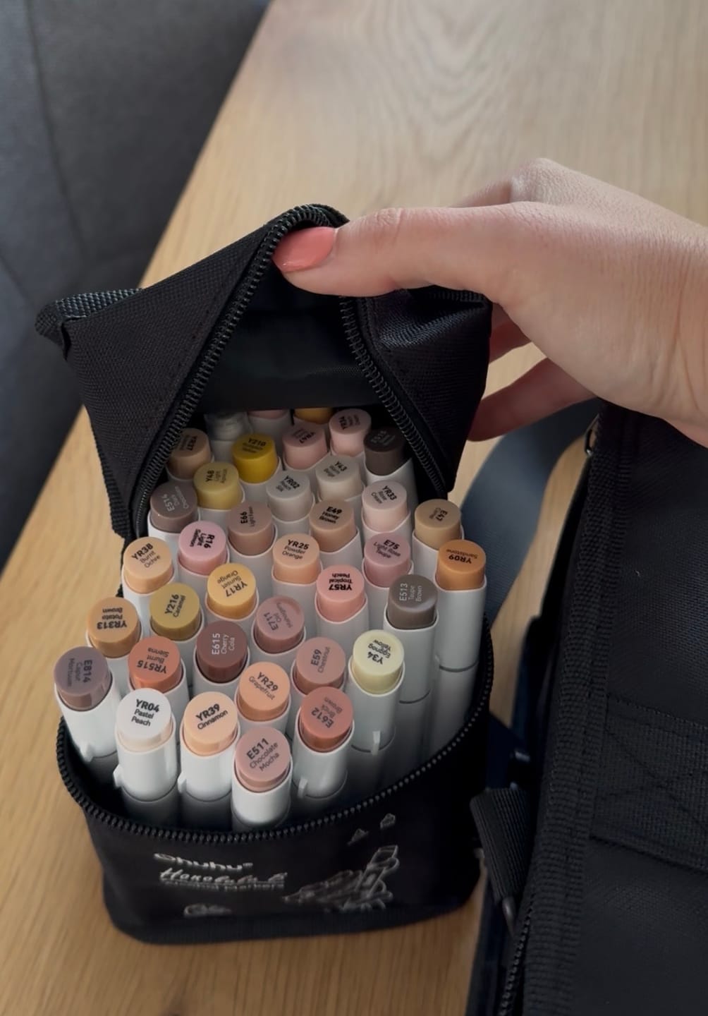 Customer photo review of Ohuhu Honolulu 36 Skin Tone Colors Dual Tips Portrait Alcohol Art Markers (New Color Codes)