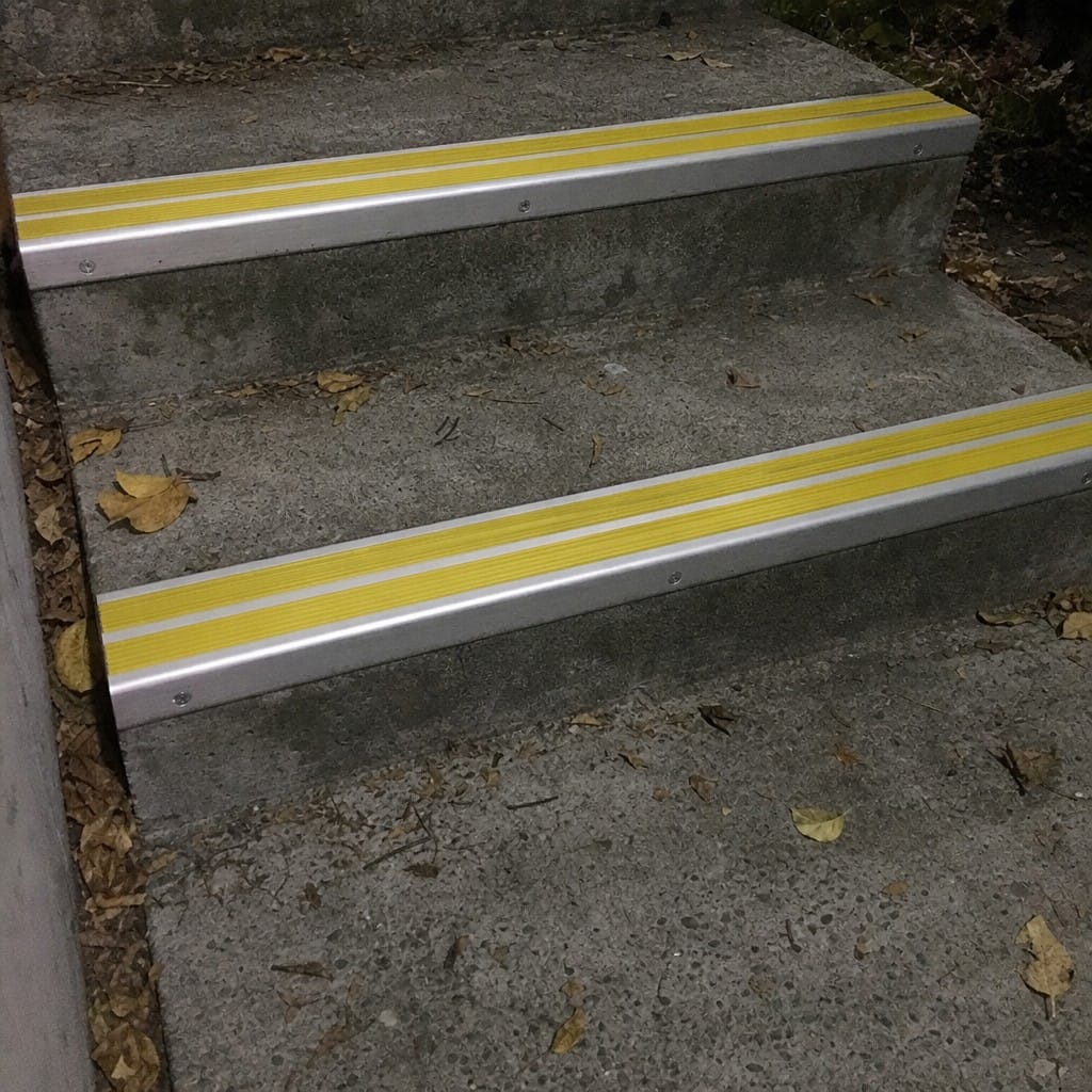 Customer photo review of Double Channel Stair Nosing 90x32mm Aluminium, 1m & 2m