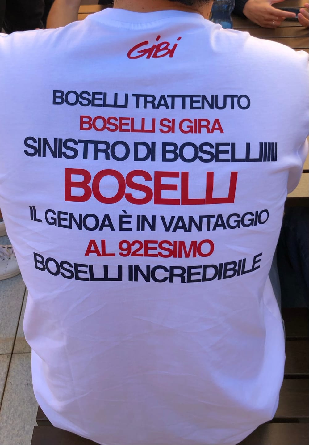 Customer photo review of T-shirt SINISTRO DI BOSELLI