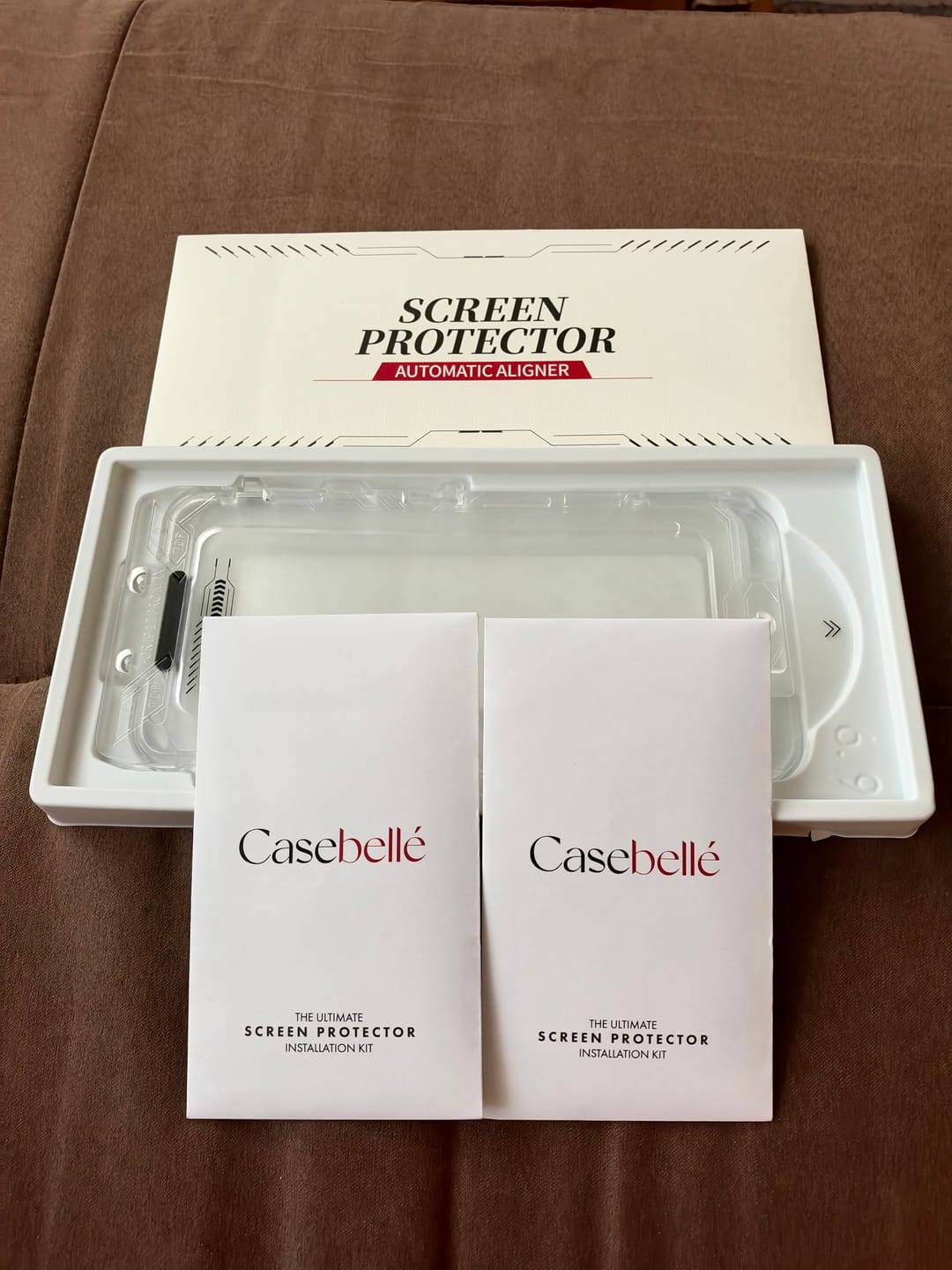 Customer photo review of iPhone 18 Pro Max Screen Protector - Tempered Glass (2 Pack)