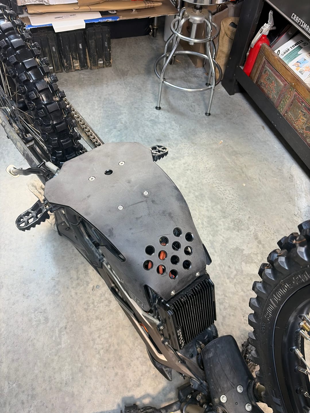 Customer photo review of Skid Plate | Surron Ultra Bee