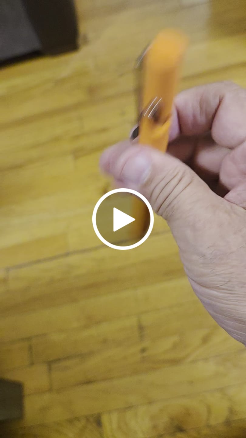 Customer video review of The Back Door: Tactile Turn G10 Bolt Action Pen, Orange, Standard Size - Made in Texas, USA - Return (BD-TT-G10-BOLT-STD-ORANGE)