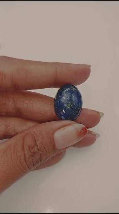 Customer photo review of Natural Lapis Lazuli Gemstone – Certified & Genuine