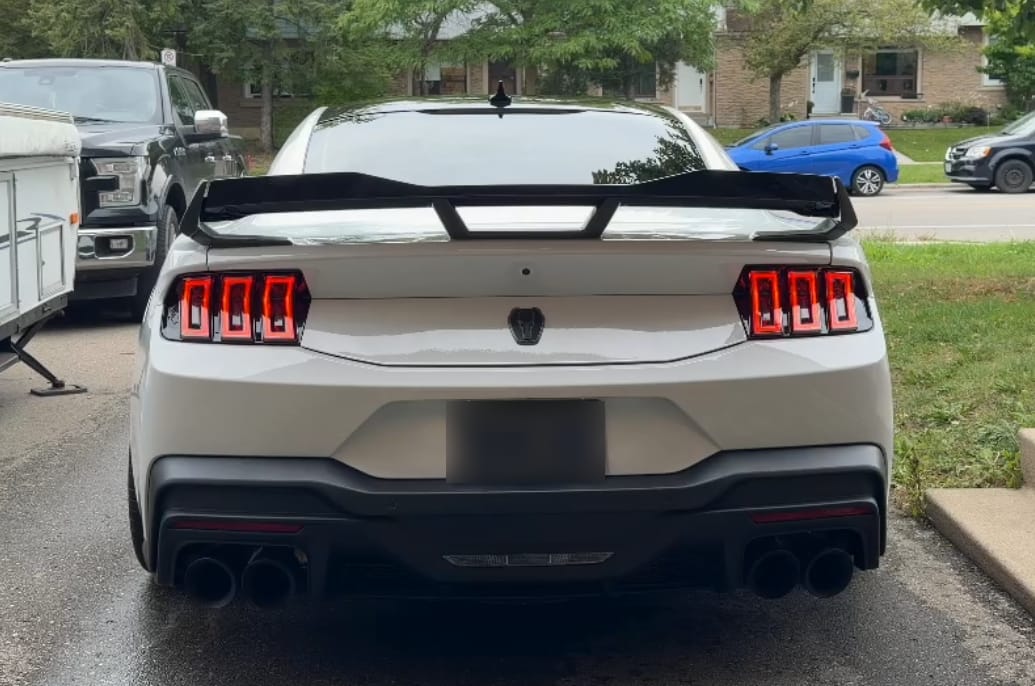 Customer photo review of 2024-2026 Mustang S650 Heritage-X™ Taillights Amber Turn Signal Sequential w/ Animation