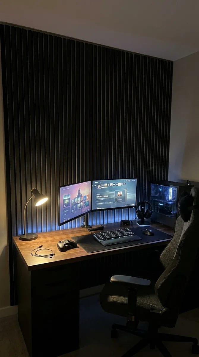 Customer photo review of Panneaux Acoustiques Noir Mat – 240x60 – 11 mm – Lot de 4