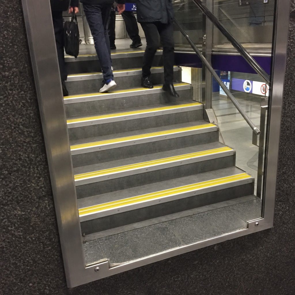 Customer photo review of Double Channel Stair Nosing 90x32mm Aluminium, 1m & 2m