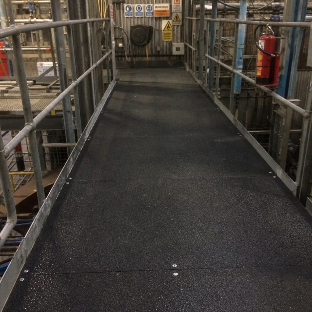 Customer photo review of Anti-Slip GRP Sheet 3mm | R13 Silicon Carbide, Black, Grey or Yellow
