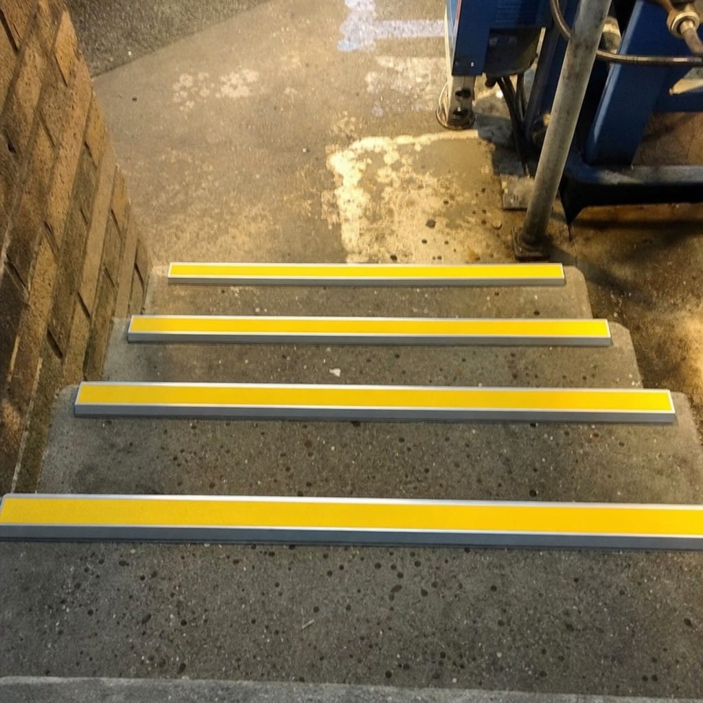 Customer photo review of Aluminium Stair Nosing 60x32mm Heavy Duty Anti Slip, 11 Colours